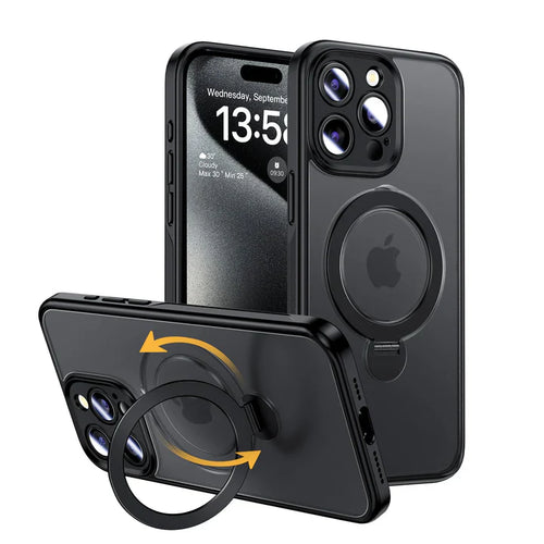 Transparent Magnetic Phone Case With Stand