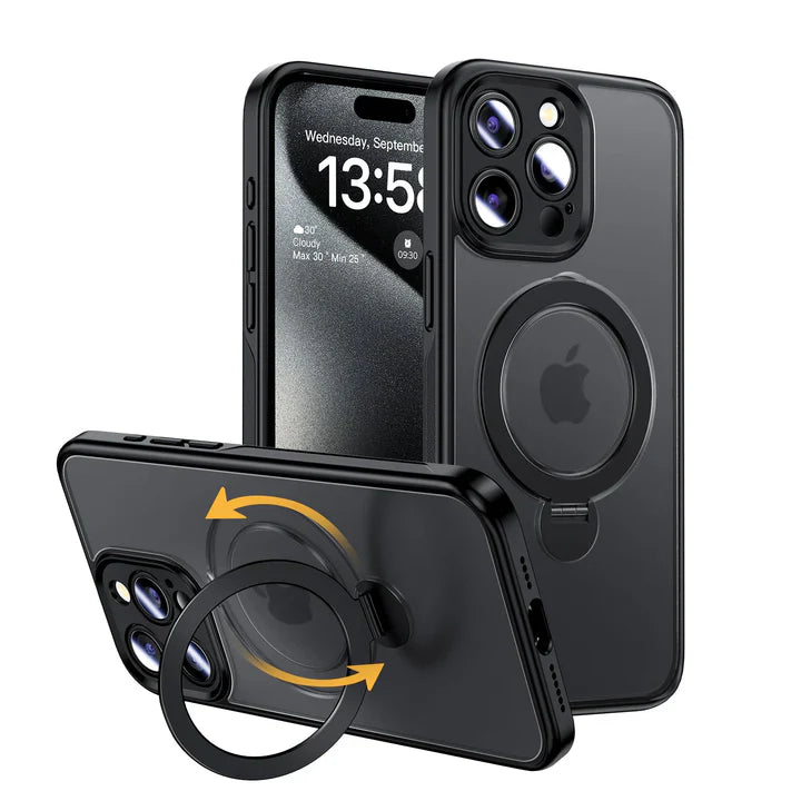 Transparent Magnetic Phone Case With Stand